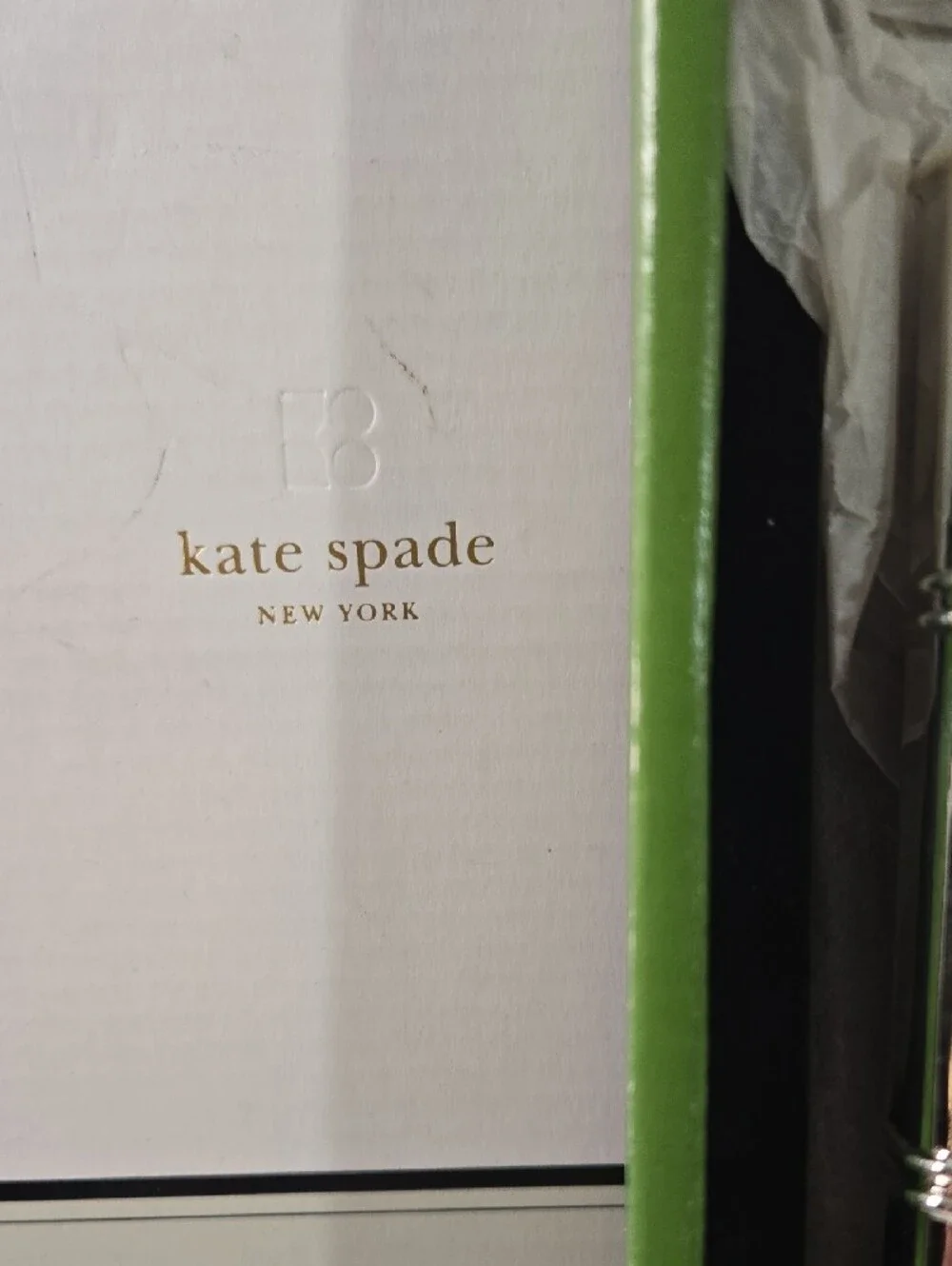 Kate Spade Silver Bamboo-Style 8 X 10 Rectangular Wall Mirror with Box by Lenox